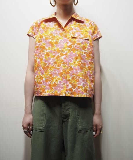 Flower Pattern Short Sleeve Shirt ORPI