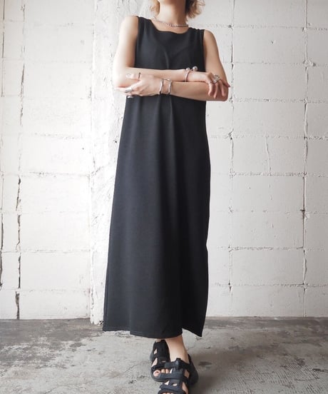 Sleeveless Side Slit Dress BK