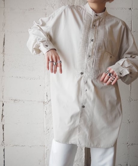Band Collar Cotton Shirts IV