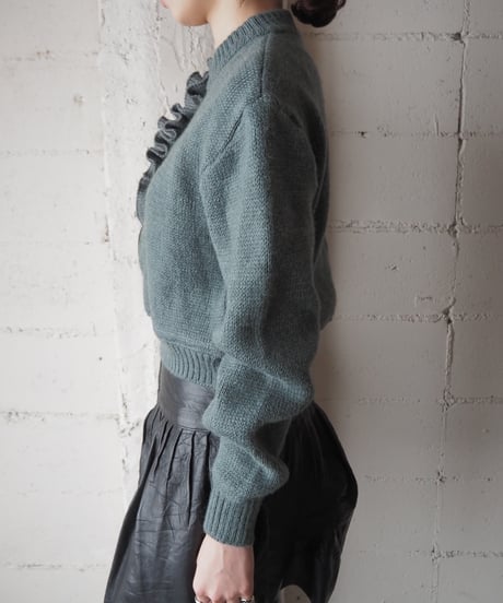 REMAKE Frilled Shoulder Knit GR