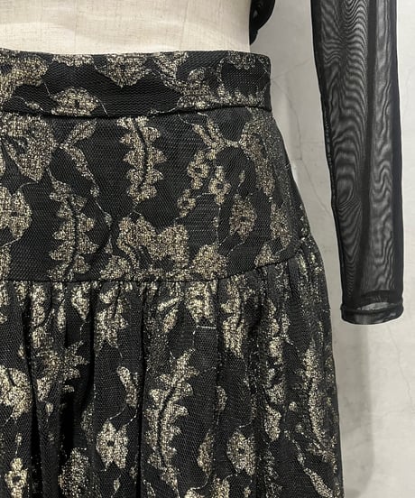 Glitter Embroidery Volume Skirt BKGD