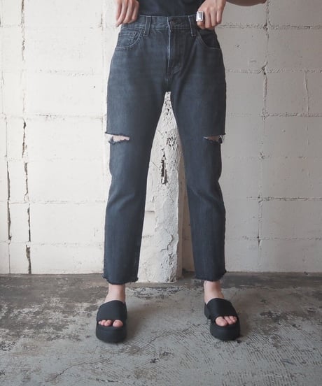 ORFEO REMAKE Levi's502 Slashed Denim BK