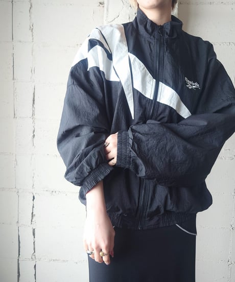 Reebok Bicolor Stand Collar Nylon Jacket BKWH