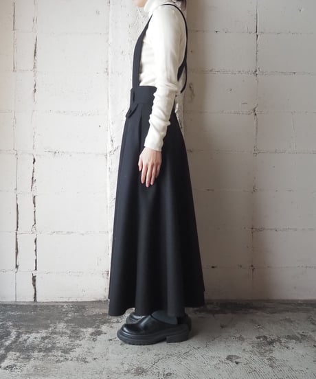 Suspender Flared Skirt BK
