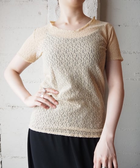 Lace Short Sleeve Inner Tops YE