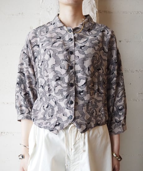 1970's Loop Pattern Blouse GR