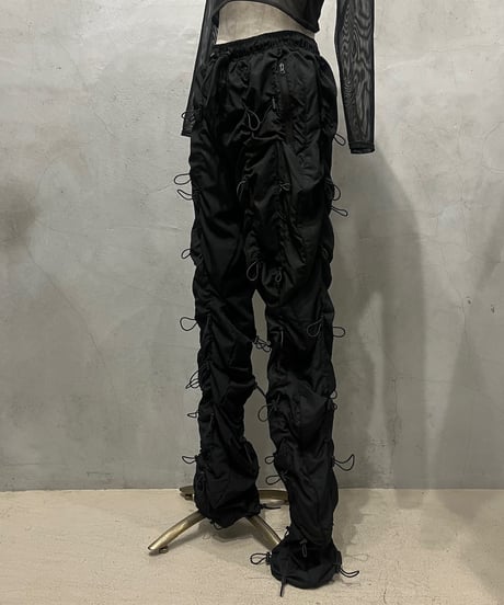 Many Drawstring Design Pants BK