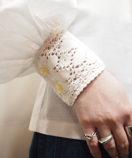 1970's Lace Yoke Blouse WH