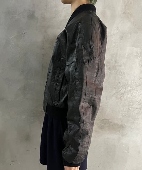 Leather Short Blouson BK