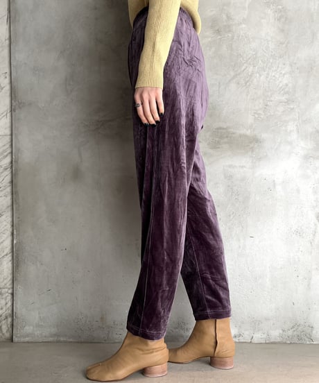 Velour Easy Tapered Pants PUR