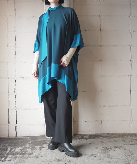 TALLER MARMO Bicolor Scarf Dress GN