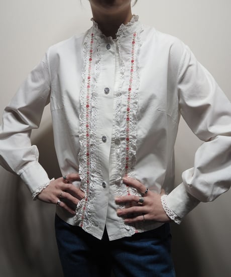 Tyrolean Cutwork Lace Blouse WH
