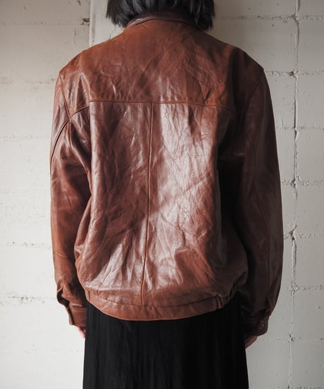 Zipup Leather Jacket BR
