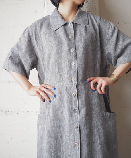 Linen S/S Shirt Dress GR