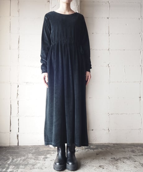 West Gather Velour Dress BK