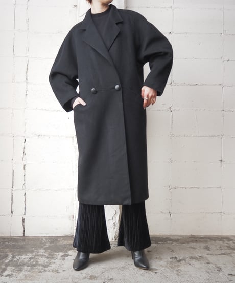 Raglan Sleeve Chester Coat BK
