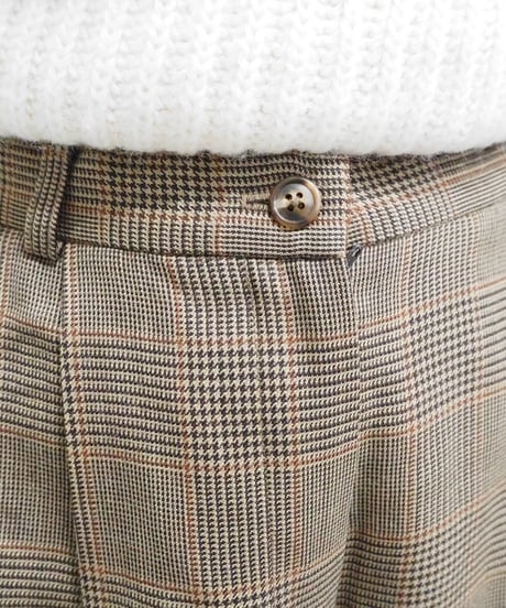 Glencheck Tuck Pants BR