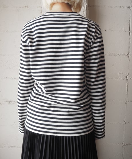 PLAY COMME des GARÇONS Border Long Sleeve Tee BKWH