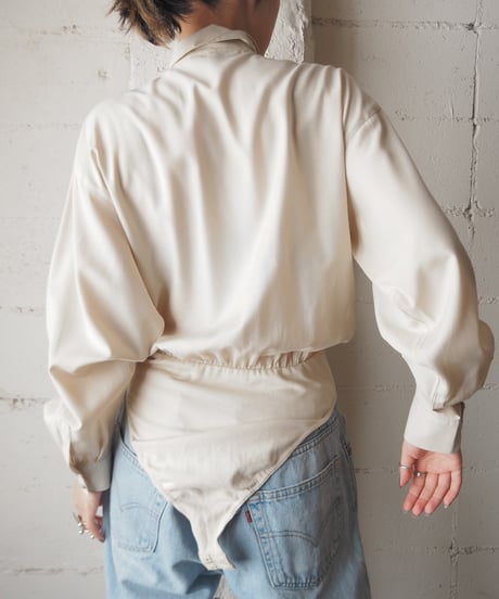Pleated Bodice Bodysuit Shirt LBE
