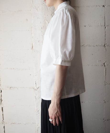 Stand Collar Tyrolean Blouse WH