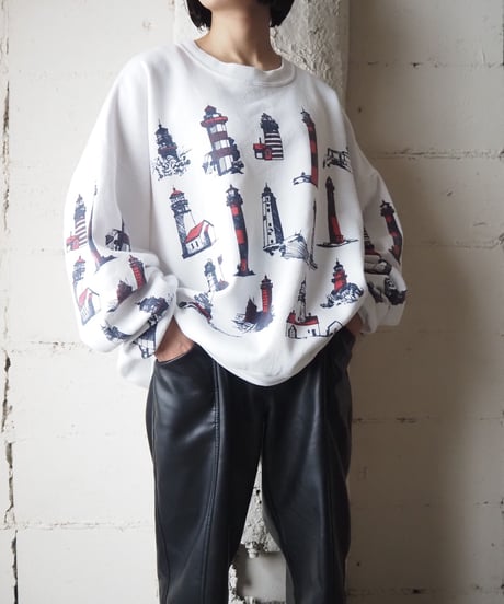 Light House Print Sweat WH