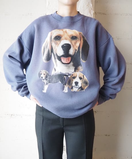 Beagle Print Sweat BL