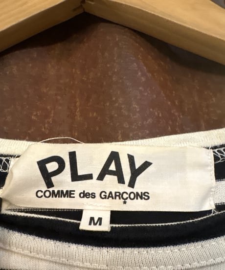 PLAY COMME des GARÇONS Border Long Sleeve Tee BKWH