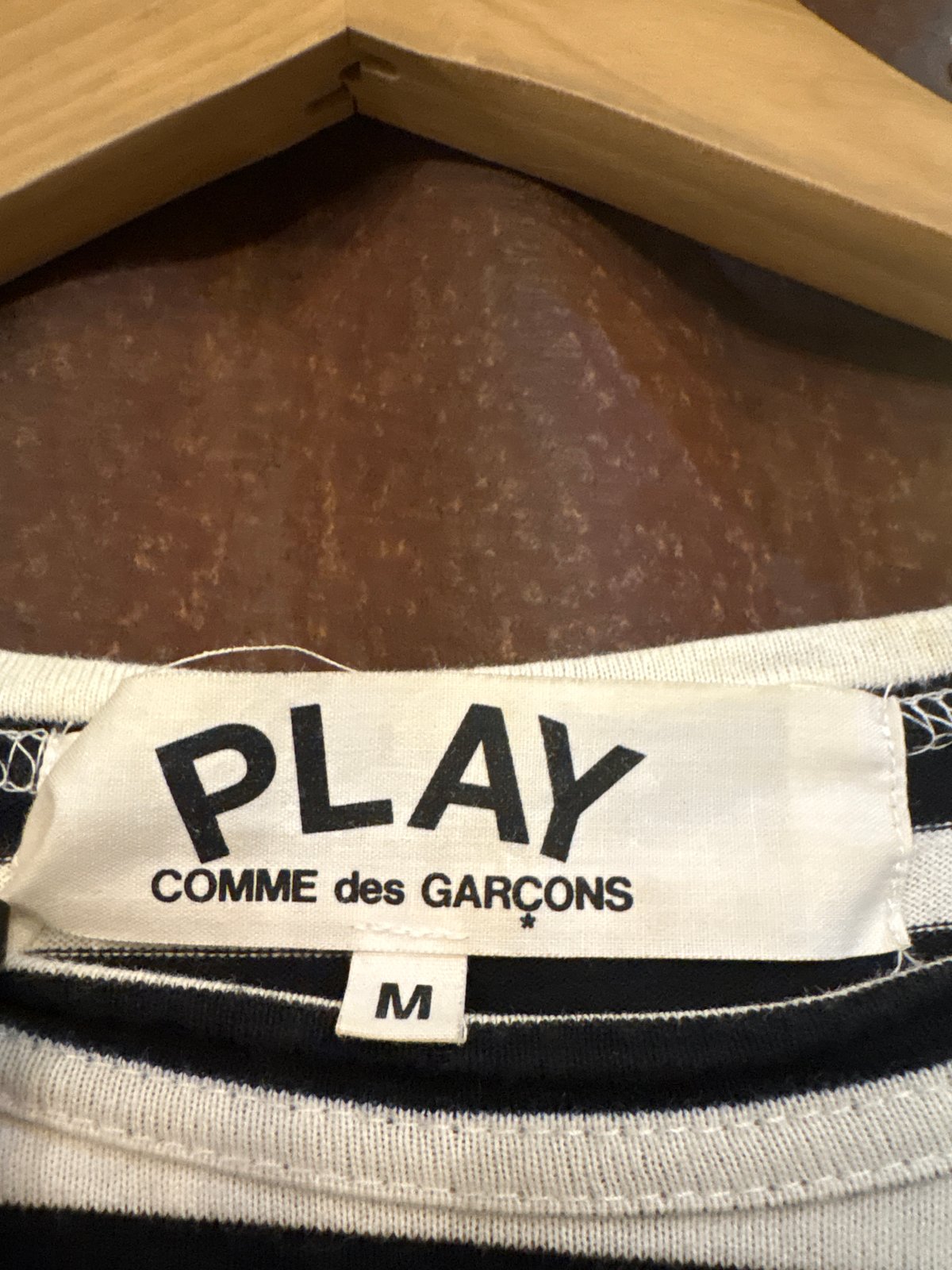 PLAY COMME des GARÇONS Border Long Sleeve Tee B