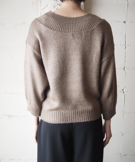 Wide Rib Neck Sweater GRBE