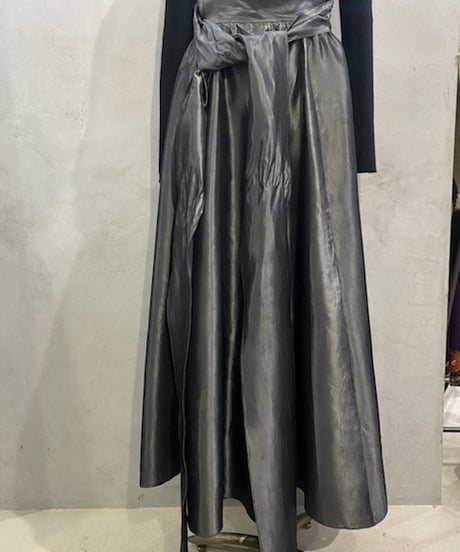 Ribbon Circular Satin Skirt SV