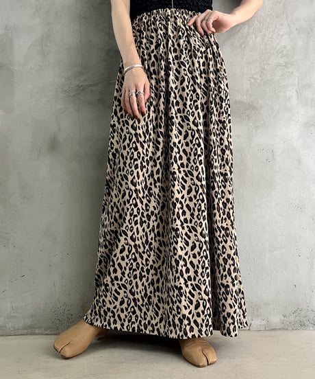 Leopard Pattern Easy Skirt BEBK