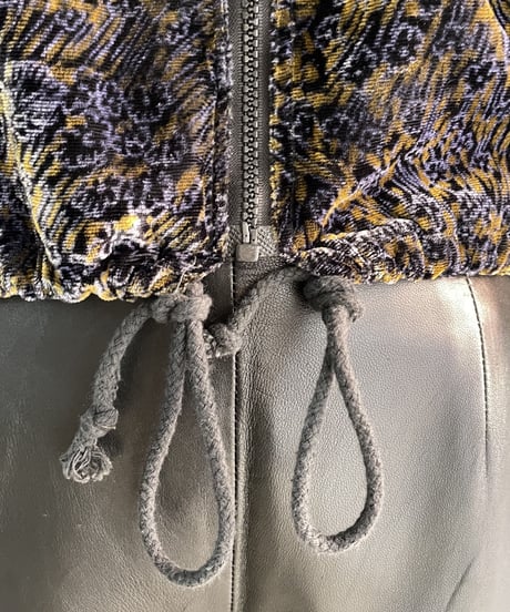 Shadow Pattern Velor Blouson