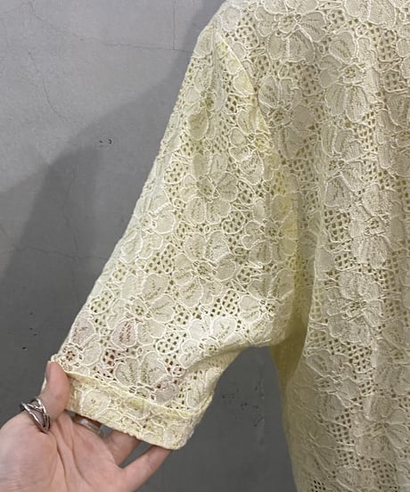 S/S Flower Lace Shirt LYE