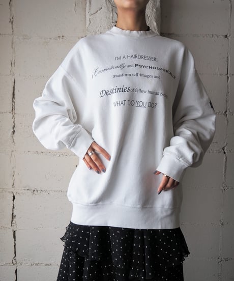 I'MA HAIRDRESSER! Print Sweat WH
