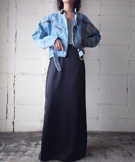1980's Short Denim  Riders Jacket LBL