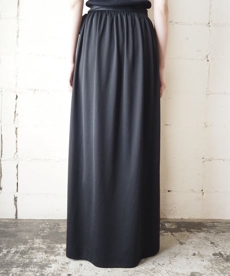 Reversible Stripe Wrap Skirt BKOR
