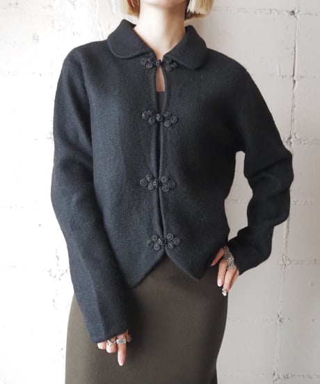 HERMAN GEIST China Button Cardigan BK