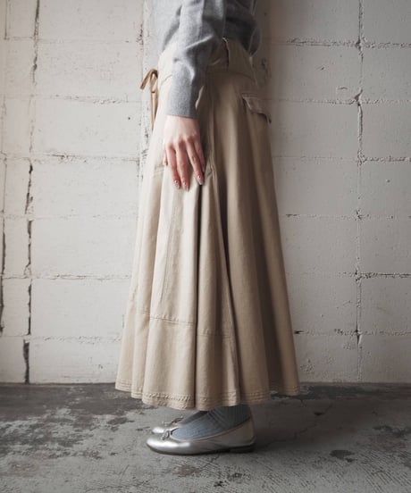 Ralph Lauren Laceup Flared Skirt BE
