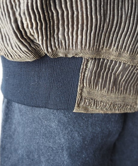 Velour Pleated Blouse Jacket KA