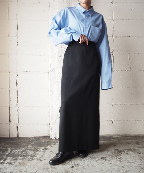 Back Slit Tight Skirt BK