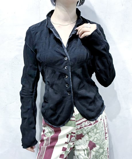 MARITHE FRANCOIS GIRBAUD Seam Design Jacket Shirt BK