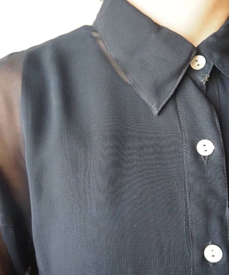 Sheer Long Shirt Dress DNV