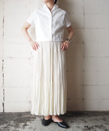 1960’s EURO Open Collar Cutwork WH