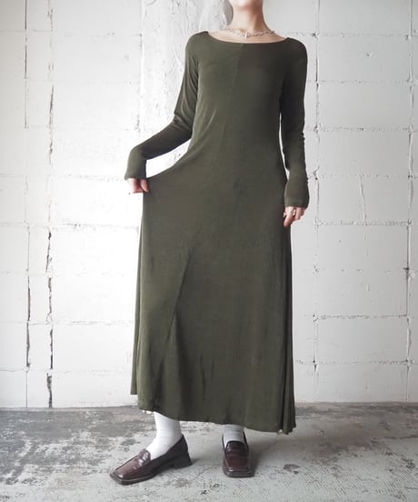 FLAX Acetate Long Dress KA