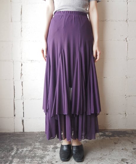 Seethough Circular Skirt PU