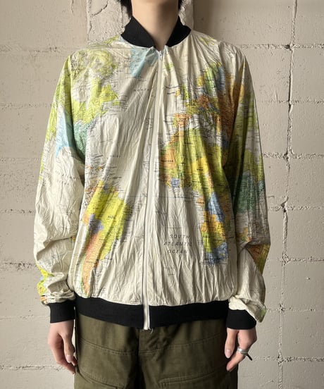 World Map Pattern Jacket WHBK