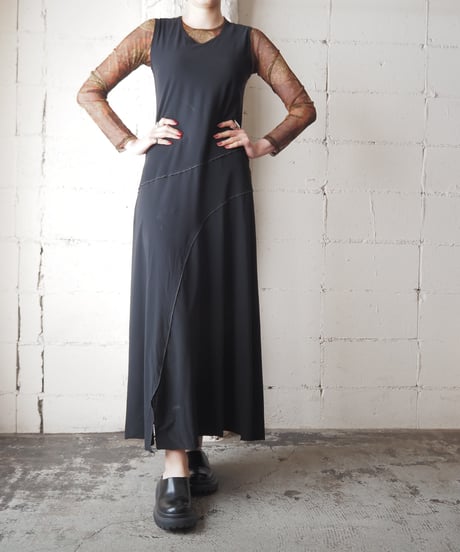 MARITHÉ FRANÇOIS GIRBAUD Sleeveless Design Dress BK