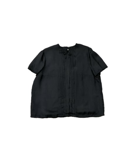 Pintuck S/S Blouse BK