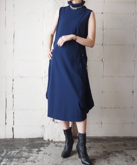 MARITHÉ FRANÇOIS GIRBAUD Draw String High Neck Dress　NV