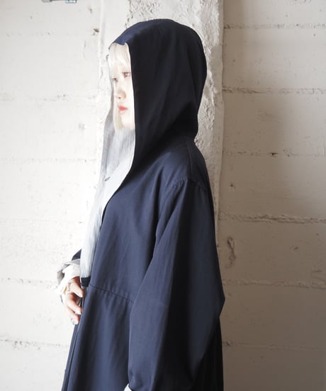 1990's Y's Tiered  Back Hooded Coat NV